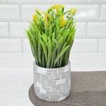 Цветы искусственные в кашпо, полистоун/PVC