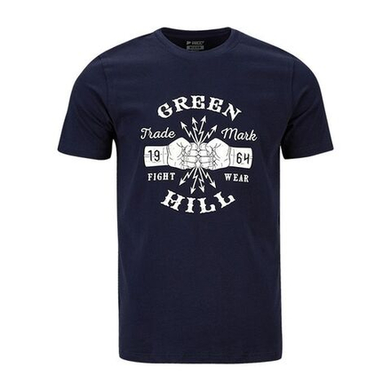 TSB-10431 Футболка GREEN HILL FIGHT WEAR 1964 темно-синяя