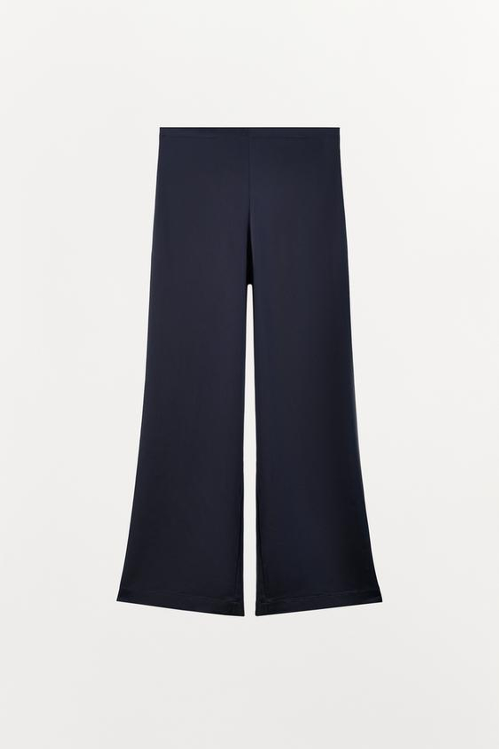 ZARA АТЛАСНЫЕ БРЮКИ С ВЫСОКОЙ ПОСАДКОЙ, МОРСКОЙ ЯРКО-СИНИЙ