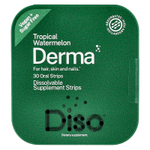 Diso, Derma, тропический арбуз, 30 полосок для полости рта