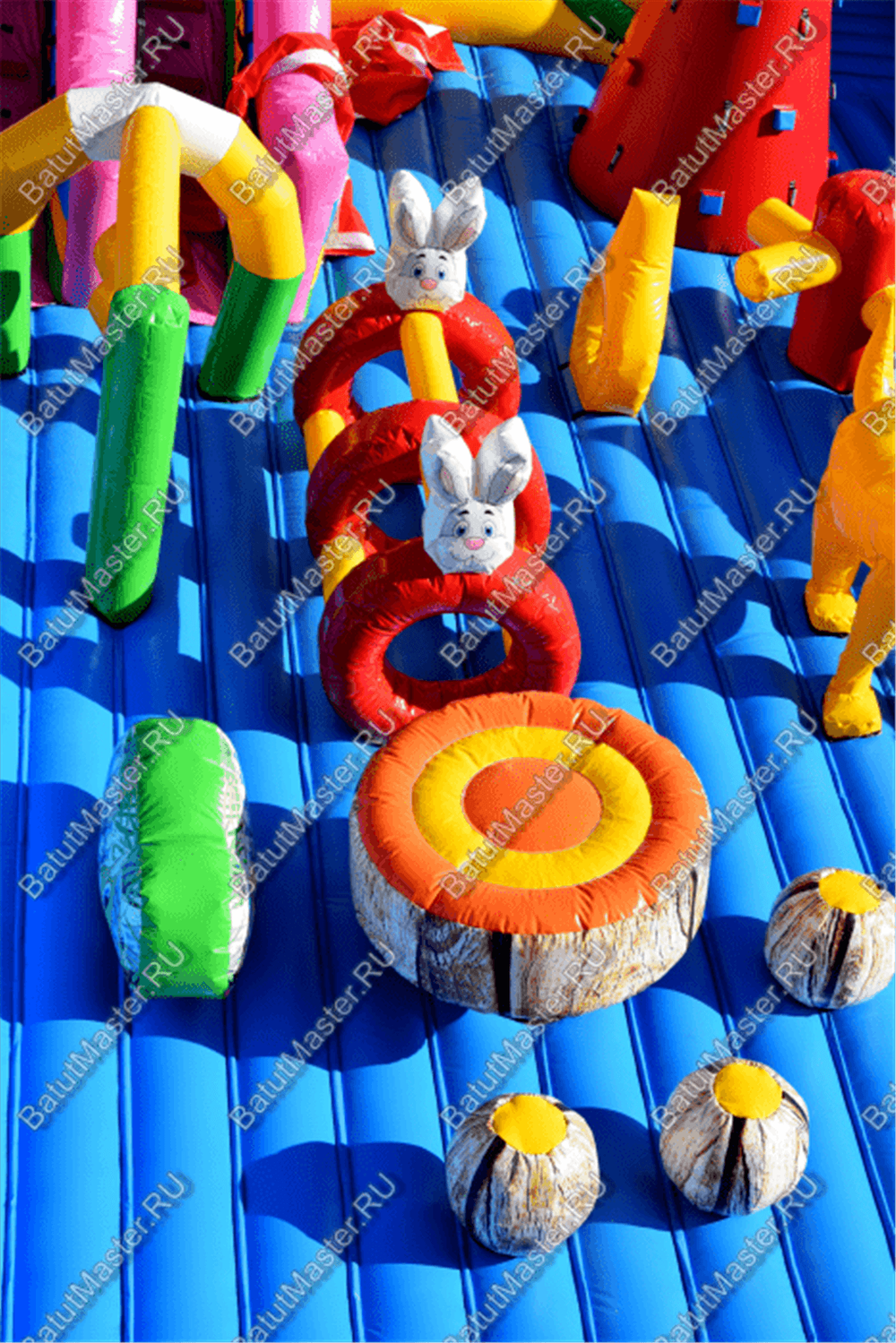 Большая площадка с высокой горкой "Дино-городок", 15*15*6 м