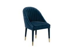 Стул велюровый Garda Decor синий 48MY-3607-1 BLU GO