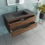 База под раковину Chiara 2D 1000 подвесная, 2 выкатных ящика soft-close, С.Oak