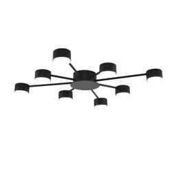 8344/8C COMFI LN26 251 черный, металл Люстра GX53 LED 8*7W 220V TORINA