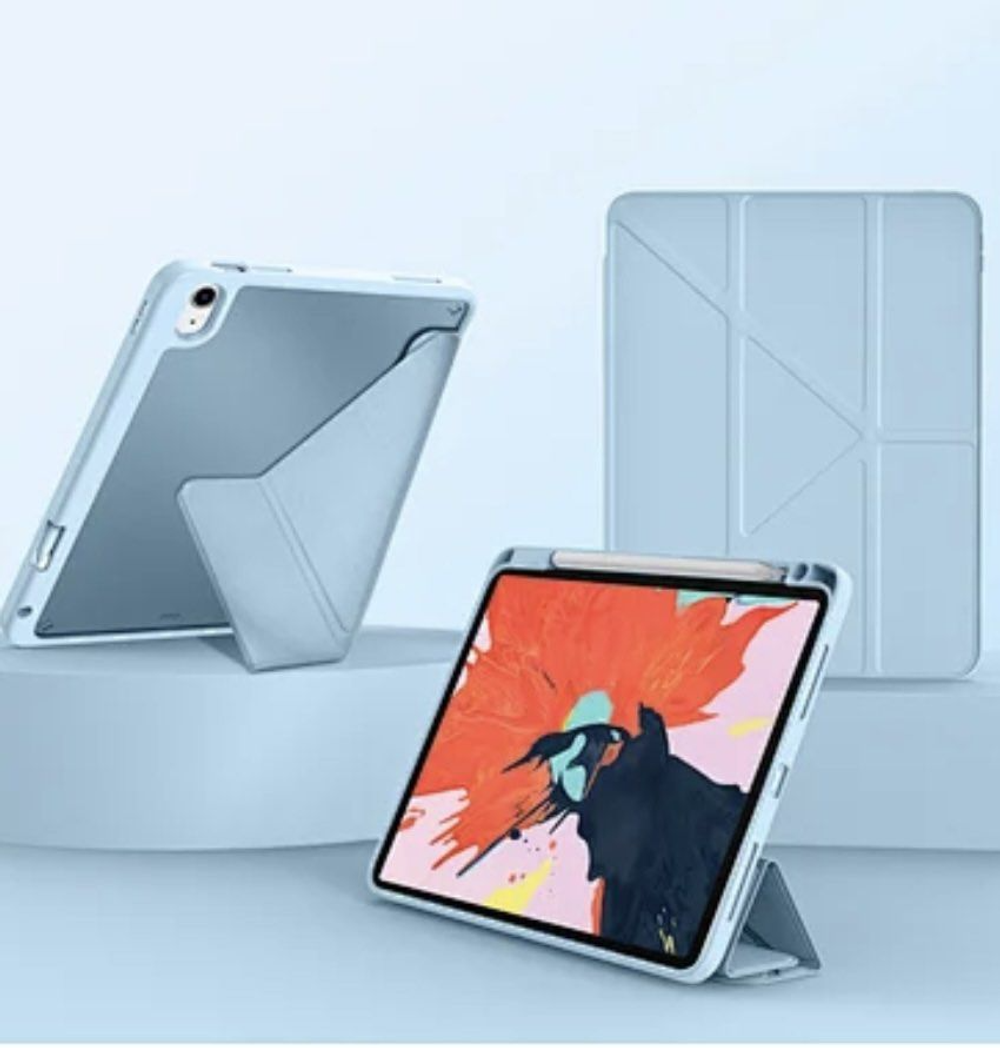 Чехол-книжка WIWU Defender Protective Case для Apple iPad 10.9"/11" (2018-2021) (полиуретан с подставкой) (голубой)