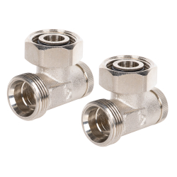 Набор Royal Thermo для нижнего подключения радиатора угловой раздельный 3/4х3/4ЕК