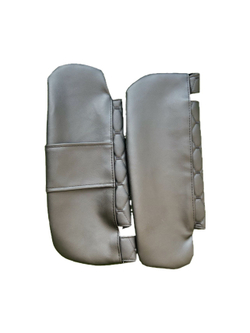 Чехлы на козырьки ЛАДА Гранта, Калина 1-2, Датсун (черная нить Рубин)