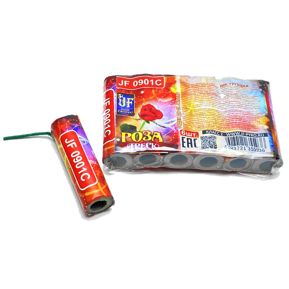 Петарда "Роза (треск)" 6 шт. (упак)