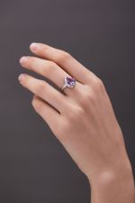 Кольцо Crystal Drop с аметистом