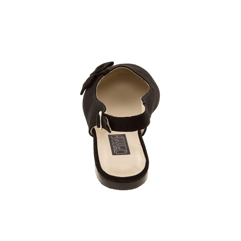 570199 Туфли летние женские черные замша