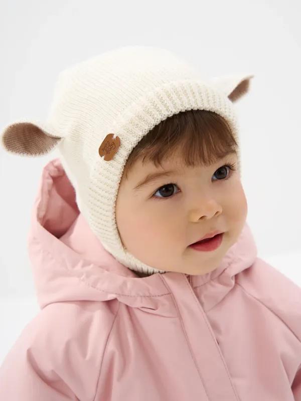 Шапка из смесовой шерсти на подкладе 