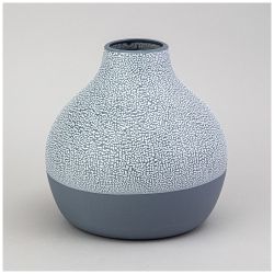 ВАЗА КОЛЛЕКЦИЯ "ЖЕМЧУЖИНА" 20*20*21.6СМ ЦВЕТ: ТЕМНО-СИНИЙ