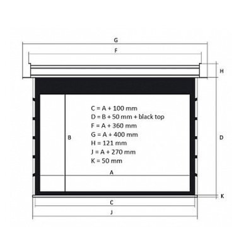 Экран для проектора Kauber InCeiling Tensioned BT Cinema INTBT.169.300.CLV.CIN2
