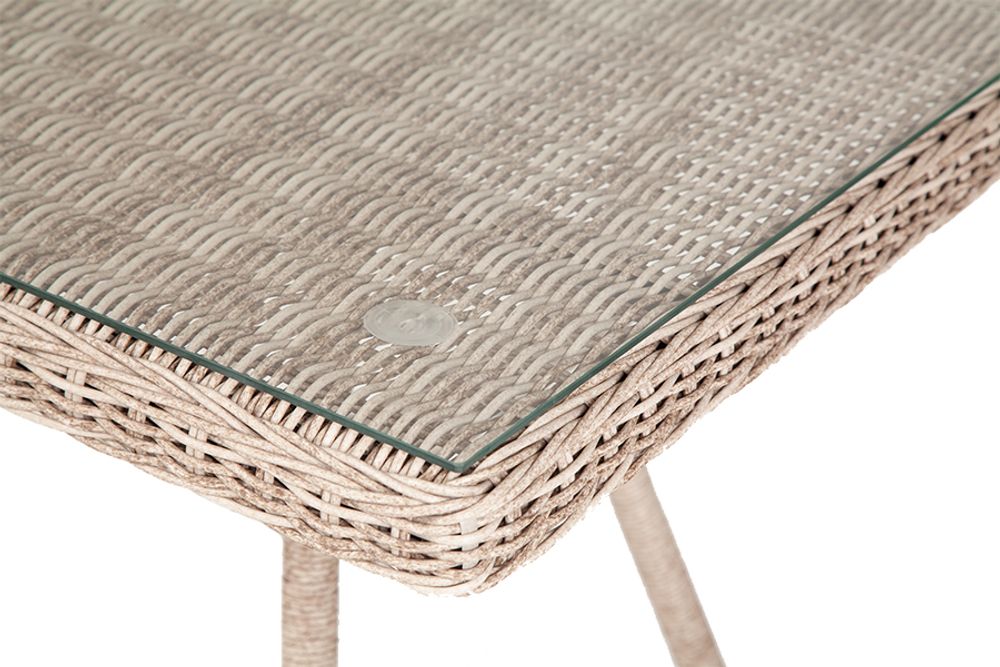 "Айриш" стол плетеный из искусственного ротанга, цвет бежевый