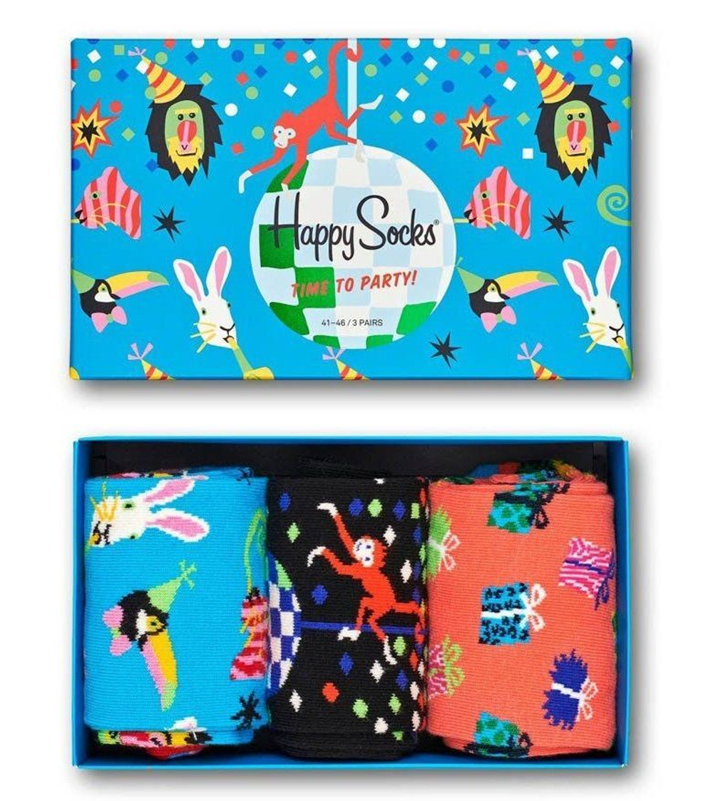 Подарочный набор носков Happy Birthday Party Animal Gift Box (Размер: 29) (Цвет: разноцветный)