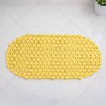 Коврик для ванной матовый Паутинка 37*66см (лимон)