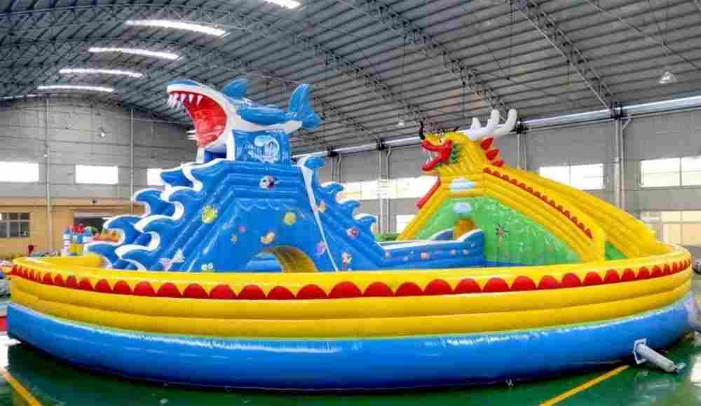 Аквапарк «Погоня на акулах», 22×22×8 м