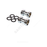 Соединитель для полотенцесушителя Ду 32 1 1/4"x1 1/4" нак/гайка прямой хром Элит-Металл SMT730SCH1212 ..