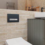 Клавиша для инсталляции CHARUS Raiden FP.321.BBN.01, черный глянцевый с хромированными кнопками