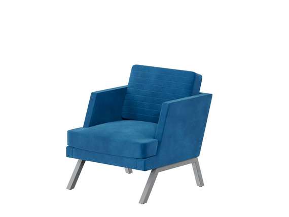 Алдо Кресло ALD-01L Velutto 54/Металл Серый 790*875*890