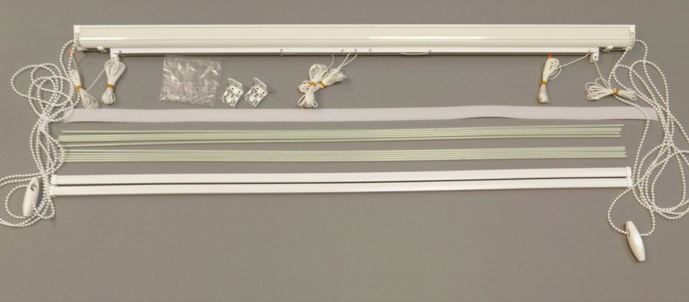 Карниз для двойных римских штор день-ночь Оптима, длина 260 см