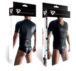 Мужская футболка с эффектом wetlook (Размер: XXL) (Цвет: черный)