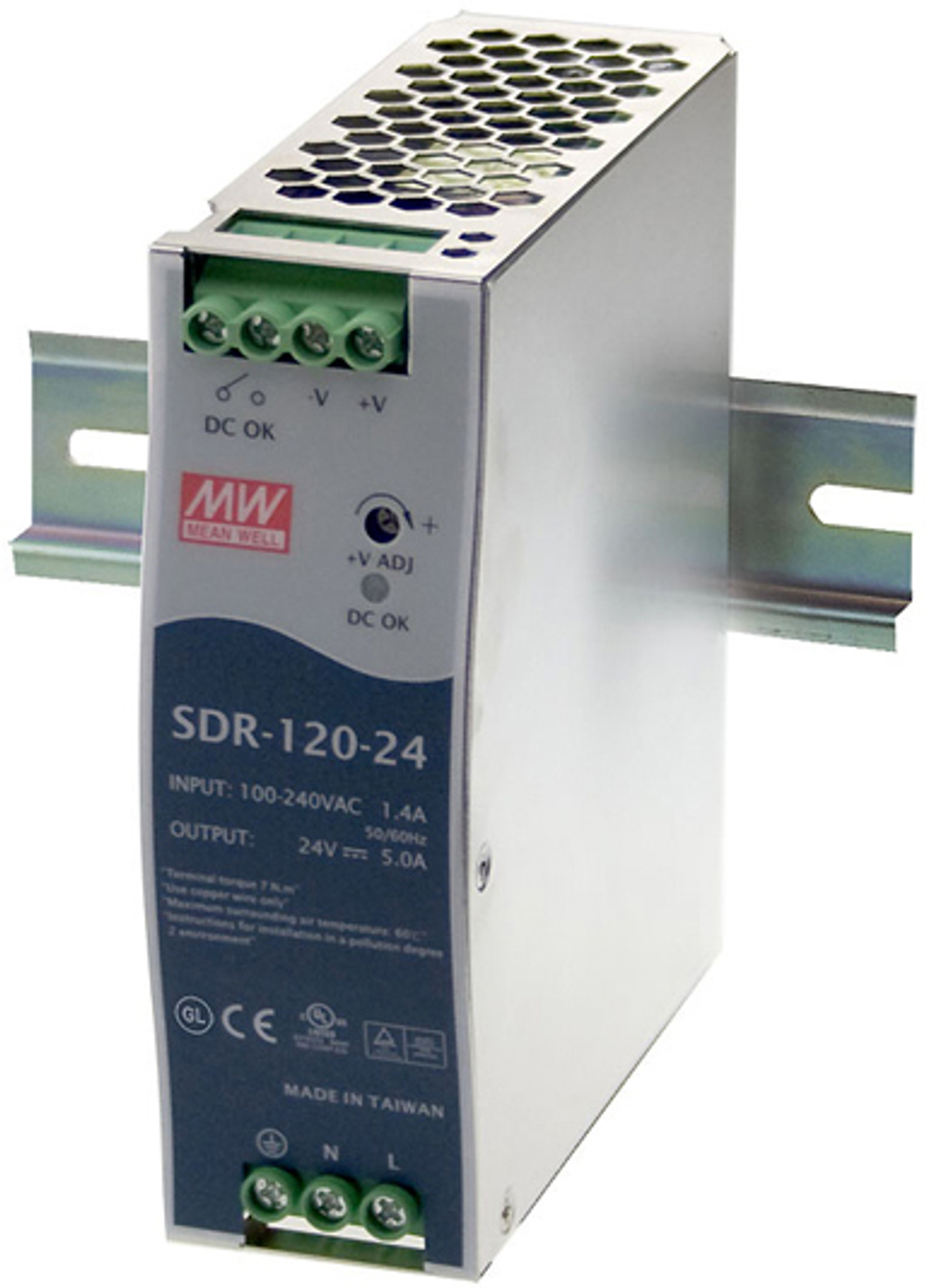 Преобразователь AC-DC сетевой Mean Well SDR-120-24