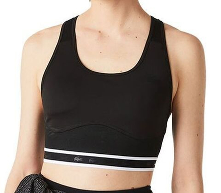 Теннисный бюстгальтер Lacoste SPORT Women's Racer Back Sports Bra - black