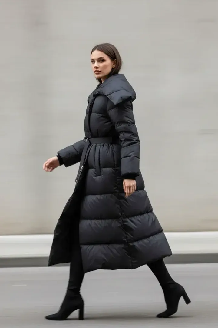 Женский длинный пуховик «KOOL»