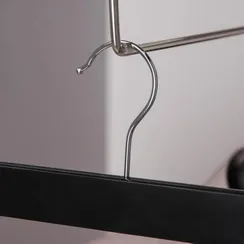 Вешалка для брюк и юбок с зажимами SAVANNA, сорт А, 34×1,2×12,5 см, тёмное дерево, лотос