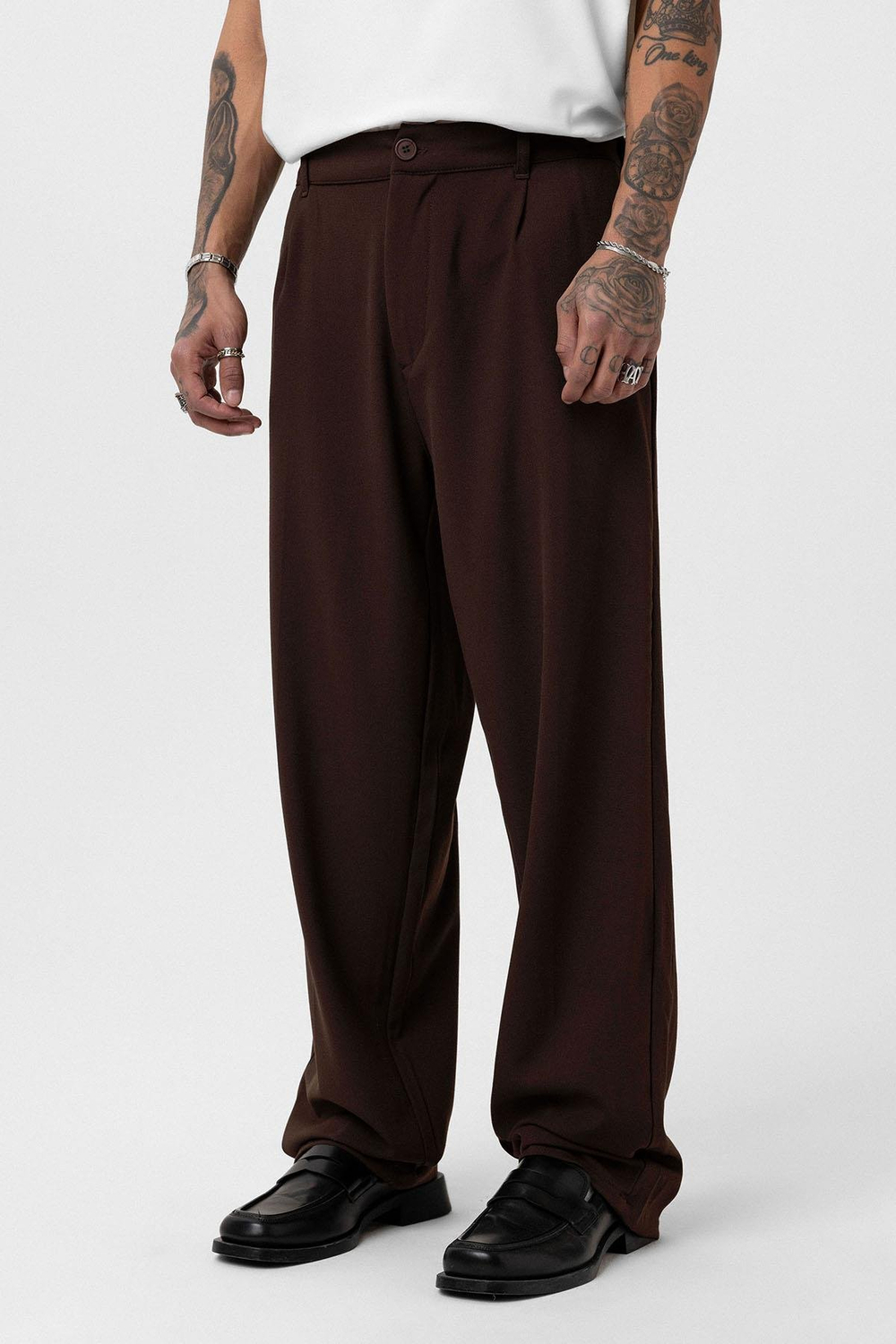 Брюки мужские широкие к костюму оверсайз