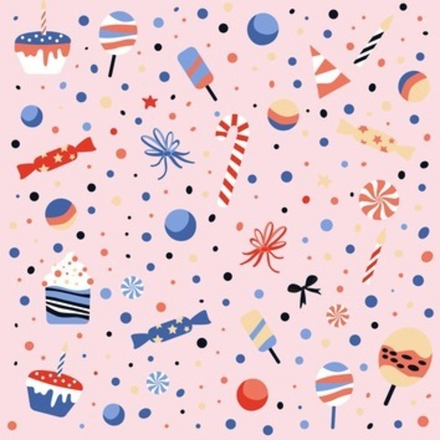 Бумага упаковочная 70*100см "Bang. Розовый"