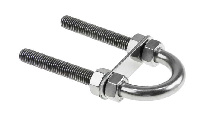 Рым-болт U-образный D12 мм, Lрез. 95 мм