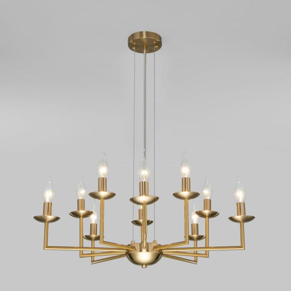 Подвесная люстра Eurosvet Cariso 60150/10 латунь