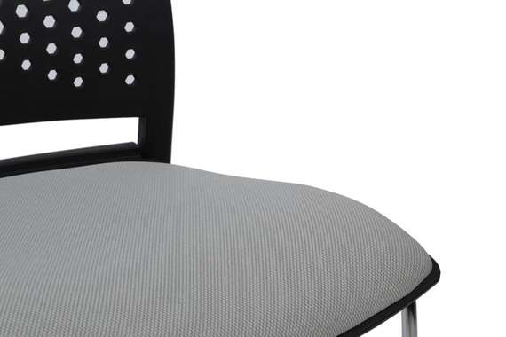 Кресло Колор RCH D918B Черный пластик/Серая ткань