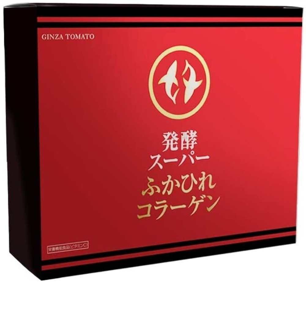 GINZA Tomato Shark Fin Collagen - натуральный ферментированный супер коллаген из акульих плавников с жемчугом Акоя, в форме желе - 30 ст.