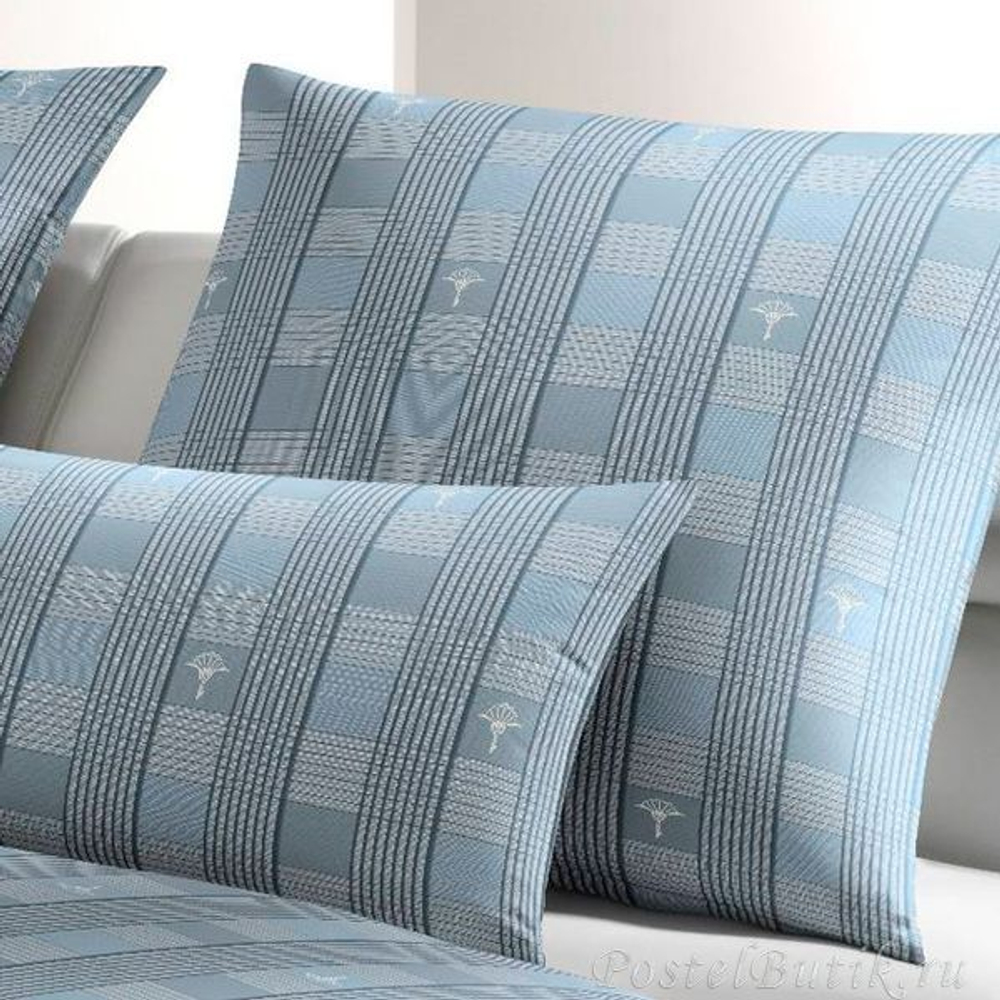 Наволочка 50x70 JOOP! Cornflower Squares голубая