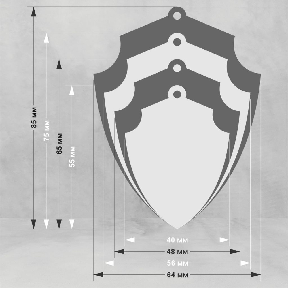 Акриловая медаль 1011