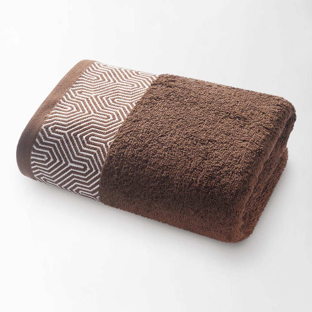 Полотенце махровое Калипсо 70х140 коричневое
