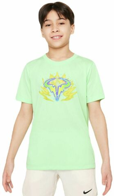 Футболка для мальчика теннисная Nike Kids Dri-Fit Rafa T-Shirt - vapor green