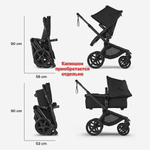 Коляска без капюшона Bugaboo Fox 5 Renew base 2 в 1 Black/Heritage Black