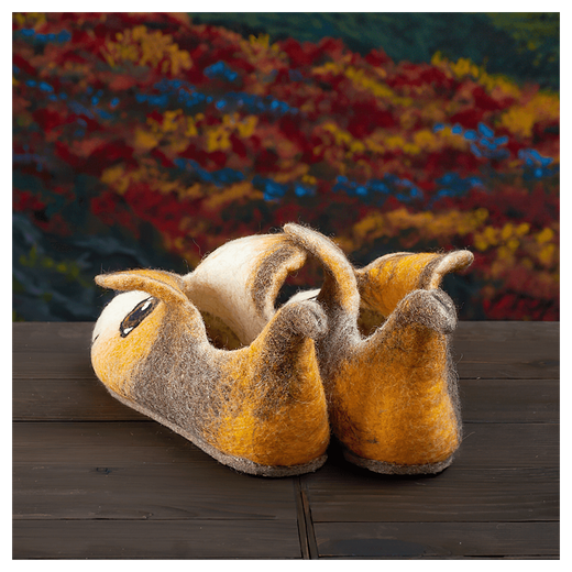 Валяные тапочки «Бобики»