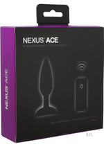 Nexus Ace S анальная вибровтулка с пультом ДУ, черная (Цвет: черный)