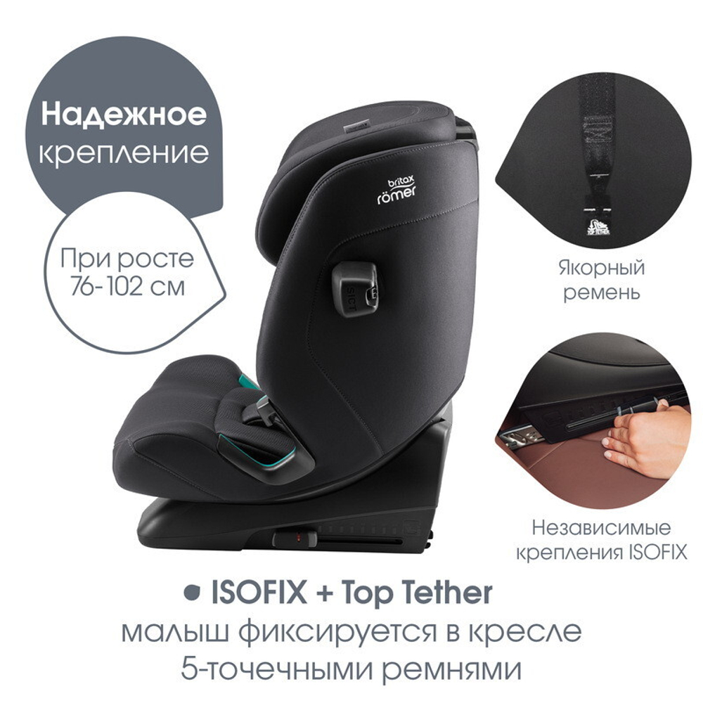 Детское автокресло Britax Roemer Advansafix Pro Classic Deep Grey2