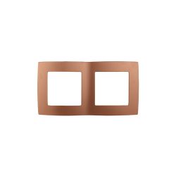 12-5002-14 ЭРА Рамка на 2 поста, Эра12, медь