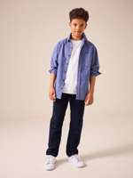 Брюки вельветовые для мальчика Next Q82-270, Темно-синий