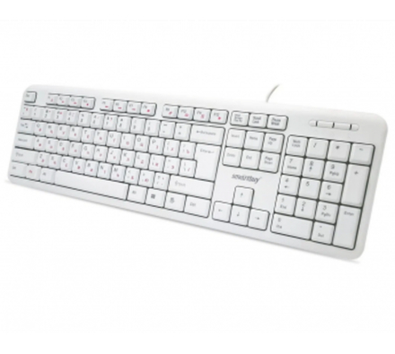 Клавиатура SmartBuy ONE 210, USB, белая, проводная мультимедийная