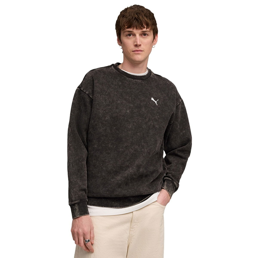 Толстовка мужская PUMA ESS ELEVATED Relaxed Wash Crew FL