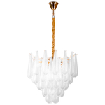 799102 (2КОР!) Люстра RETRO II 10х6W(led) E14 ЗОЛОТО/ПРОЗРАЧНЫЙ