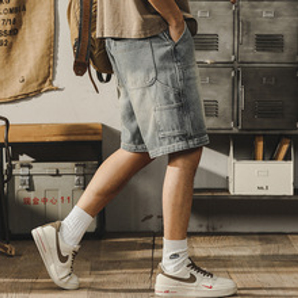 Джинсовые шорты для мужчин от бренда JIELEINUO